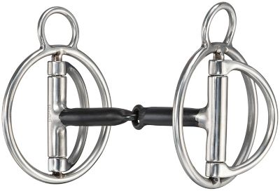 Tough-1 Hybrid Snaffle Mouth and Fixed Ring Bit