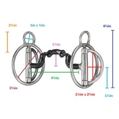 Image showing  Hybrid Snaffle Mouth and Fixed Ring Bit