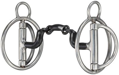 Tough-1 Hybrid 3 pc. Tongue Relief Mouth and Fixed Ring Bit