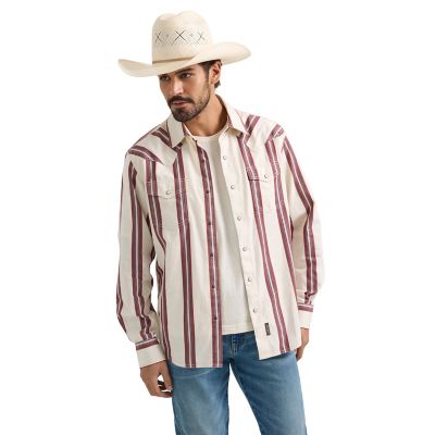 Wrangler Men's Premium Retro Western Snap Shirt