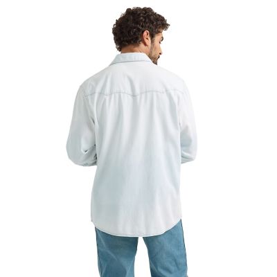 Image showing  Men's Vintage Inspired Western Snap Workshirt