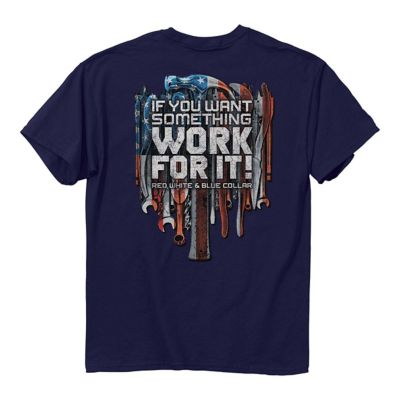 JedCo Men's RWBC Work Shirt, Navy