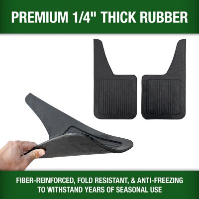 Image showing  10 x 18 x 1/4in. Right and Left Teardrop Heavy Duty Rubber Truck and Trailer Mud Deflector Flaps