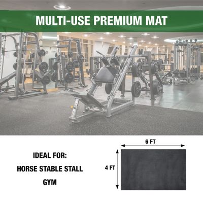 Image showing 5 th Boomerang Rubber Inc. 3/4 in. Premium Tire-Cord Reinforced Rubber Stall Mat/Athletic Mat