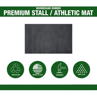 Image showing 6 th Boomerang Rubber Inc. 3/4 in. Premium Tire-Cord Reinforced Rubber Stall Mat/Athletic Mat