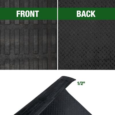 Image showing  1/2 in. Rubber Horse Stable Stall, Gym, Garage, Workshop Mat