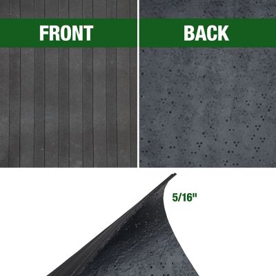 Image showing 8 th Boomerang Rubber Inc. 5/16 in. Rubber Horse Stable Stall, Gym, Workshop, Garage, Utility Use Mat