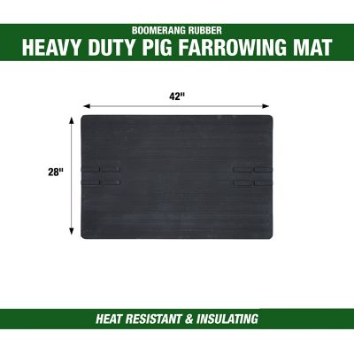 Image showing  Rubber Pig Creep Farrowing Mat with No Lip