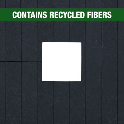 Image showing  21 in. x 15 in. x 5/16 in. Rubber Fence Post Mat Pad Covers for Square Posts 4 x 4 in.