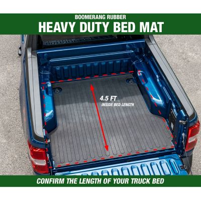 Image showing 6 th Boomerang Rubber Inc. Ford Maverick Truck Bed Mat Liner for Bed Length 4.5 ft., 2022 Plus