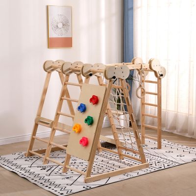 Image showing  5 in. 1 Wooden Climber, Natural, FPX-WC-4FT-N