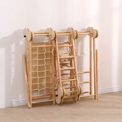 Image showing  5 in. 1 Wooden Climber, Natural, FPX-WC-4FT-N