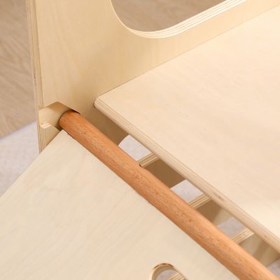 Image showing  Kids Step Stool Learning Helper Tower Kitchen Stool with Chalkboard and Slide, FPX-STOOL-CHLK