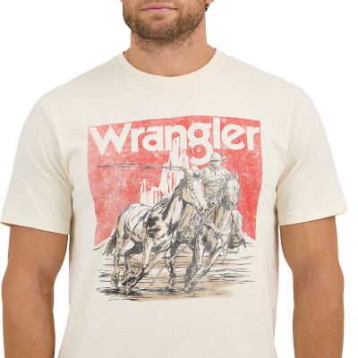 Image showing  Men's Cowboy Desert Graphic T-Shirt