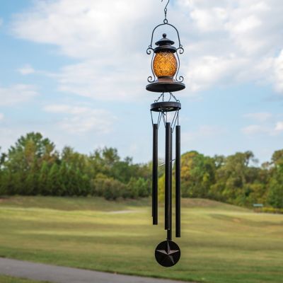 Image showing  Glass Lantern Solar Windchime