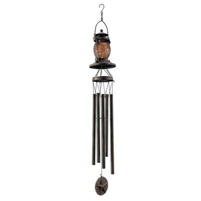 Image showing  Glass Lantern Solar Windchime