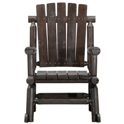 Image showing  Log Patio Rocker, Dark Walnut