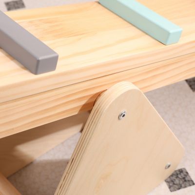 Image showing  Wooden 2 in 1 Seesaw and Balance Beam, FPX-SSBB-N