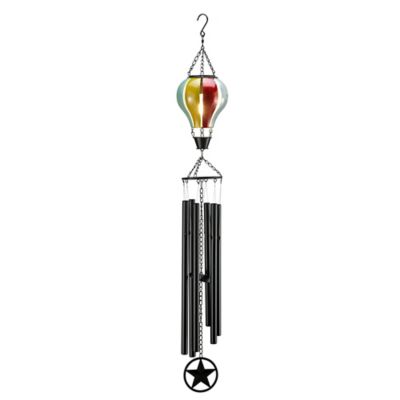 Red Shed Hot Air Balloon Solar Windchime