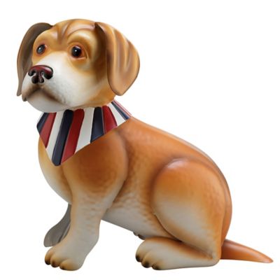 Image showing Indoor/Outdoor Americana Metal Dog Statue, 12 in.