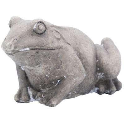 Red Shed Indoor/Outdoor Cement Frog Decor, 7.25 in.