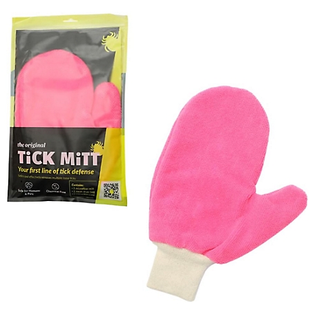 TiCK MiTT Chemical Free Tick Removal Tool for People and Pets, Pink