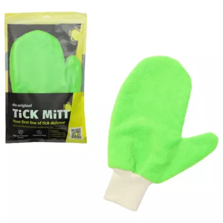 TiCK MiTT Chemical-Free Tick Removal Tool for People and Pets Green Flea Combs & Accessories