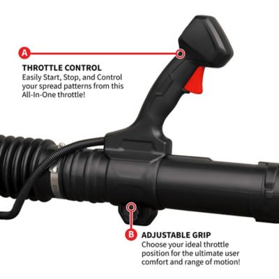 Image showing 6 th Tomahawk Power 4 gal. Capacity Backpack Battery Powered Broadcast Fertilizer Spreader for Granular Fertilizer Seed Feed Salt Ice