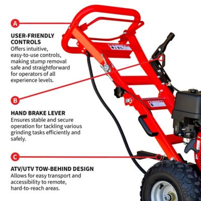 Image showing  Stump Grinder with 12 in. Blades 13 HP Honda GX390 Off Road Tree Stump Removal