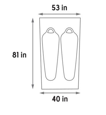 Image showing  Grand Mesa 2 Tent Floor Footprint