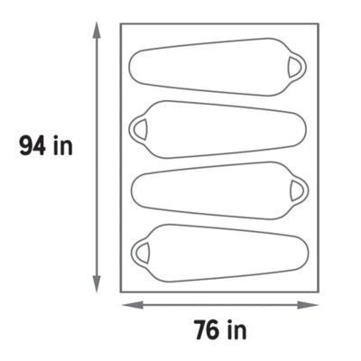 Image showing  Grand Mesa 4 Tent Floor Footprint