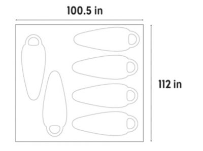 Image showing  Rumpus 6P Tent Floor Footprint