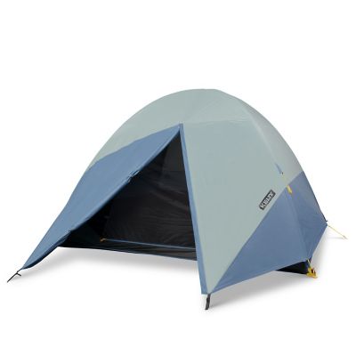 Kelty Discovery Element 4 Camping Tent Iceberg Green, Agean Blue