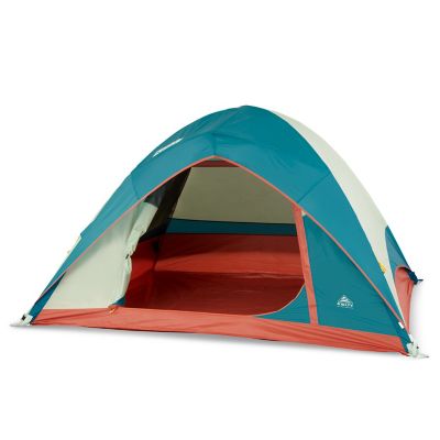 Kelty Discovery Basecamp 4 Camping Tent Laurel Green, Stormy Blue