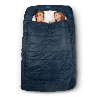 Image showing  Tru Comfort Doublewide 20F Camping Sleeping Bag Regular Pageant Blue, Hiker