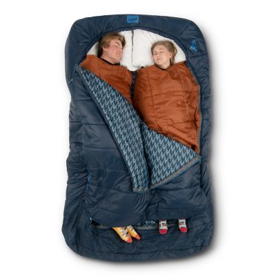 Image showing  Tru Comfort Doublewide 20F Camping Sleeping Bag Regular Pageant Blue, Hiker