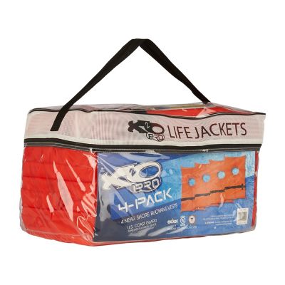 X2O Type II Life Vest Orange 4 Pack