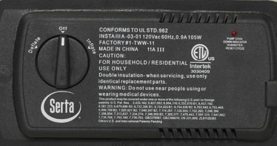 Image showing  18 in. Queen Airbed With Internal AC Pump Tan