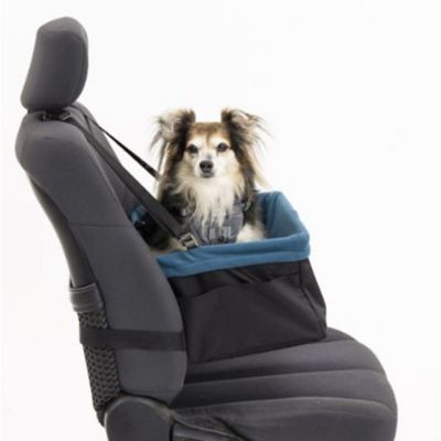 Image showing  Car Pet Booster Seat for Dogs or Cats, Front & Rear Dog Car Seat, Carrier Carseat for Pets, Dog Seatbelt Tether