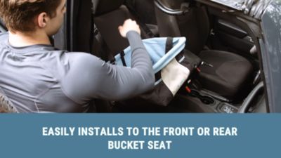 Image showing  Car Pet Booster Seat for Dogs or Cats, Front & Rear Dog Car Seat, Carrier Carseat for Pets, Dog Seatbelt Tether