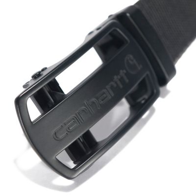 Image showing  Men's Nylon Webbing Ratchet Belt, Black with Black Finish