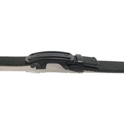 Image showing 6 th Carhartt Men's Nylon Webbing Ratchet Belt, Black with Black Finish