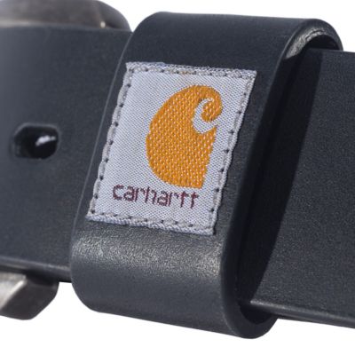 Image showing 3 th Carhartt Men's Saddle Leather Belt, Nickel Roller Finish