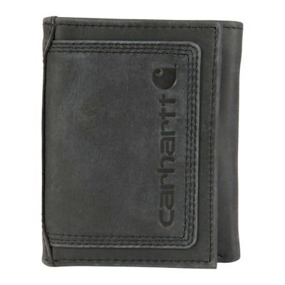 Carhartt Leather Triple Stitched Trifold Wallet