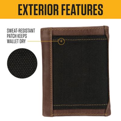Image showing  Men's Triple Stitched Leather Trifold Wallet