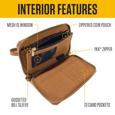 Image showing  Nylon Duck Lay Flat Clutch Wallet