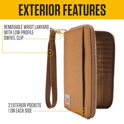 Image showing  Nylon Duck Lay Flat Clutch Wallet