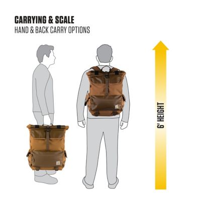 Image showing 5 th Carhartt 40L Nylon Roll Top Backpack