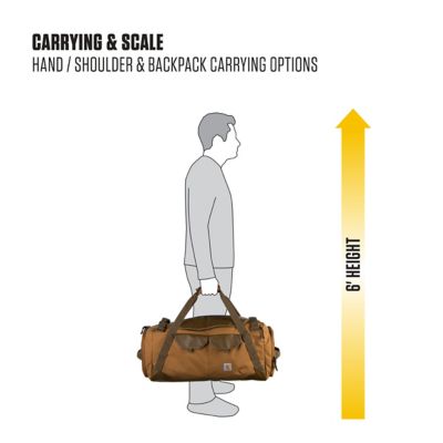 Image showing 5 th Carhartt 55L Nylon Heavy Haul Utility Duffel Bag
