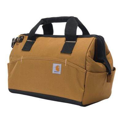 Carhartt 16 in. 17-Pocket Midweight Tool Bag, Carhartt Brown